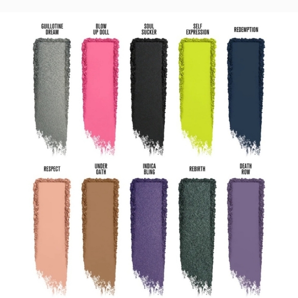 JEFFREE STAR BEAUTY KILLER 2 EYESHADOW PALETTE SMOKEY NEON 80s SHADES NEW - Picture 6 of 10